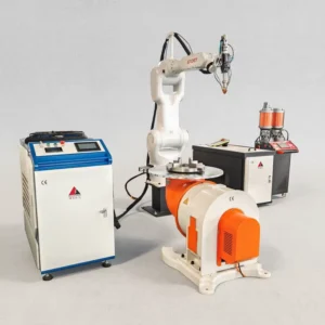 Metal Surface Heat Treatment Laser Machine for Mould Crackshaft Gears 3000w Raycus Fiber Programming Robot Laser Cladding System
