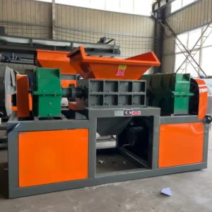 Metal Tire Double Axis Shredder Wooden Pallet Plastic Scrap Crusher Electronic Household Waste Cable Shredder