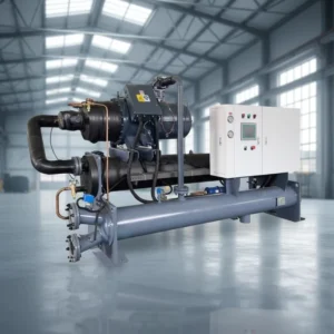 Milk Pasteurization Cheese Yogurt Process Cooling Chilling System 300kw Eco Friendly Water Cooled Semi hermetic Screw