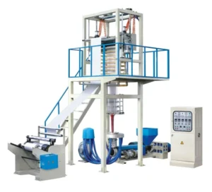 Mini Double Head Film Blow Moulding Machines 3 5 Layer LDPE PLA Plastic Co-Extrusion for Bag D Motor Core Component PP HDPE