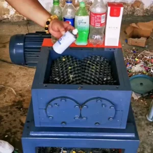 Mini Portable Automatic Double Shaft 3kW PP Plastic Shredder with Engine & Motor