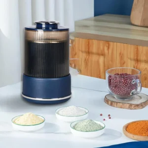 Mini Portable Electric Grain Grinder 3L 300W 8 Blade Stainless Steel Burr Plastic Noise Reduction Detachable Design Household