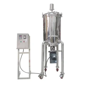 Mobile Bottom mounted Vacuum Mixer Stainless Steel Emulsifying Mixing Tank for Food Grade Liquid Cream Sauce High Capacity