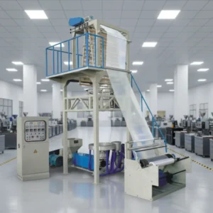 Mono Layer Film Blowing Machine Multi Function HDPE PE Blown Film Extruder
