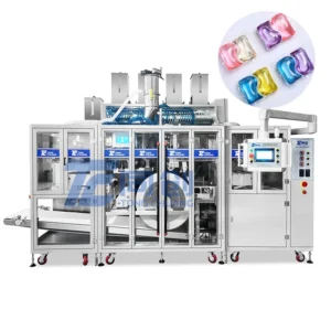 Multi Function Electric PVA Water Soluble Film Machine PLC Dishwasher Detergent Laundry Pods Pouch Filling Plastic Sealing