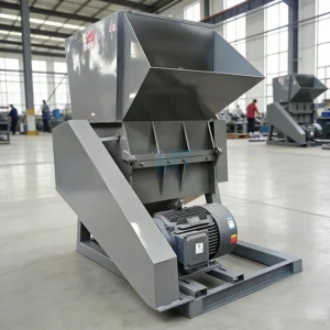 Multi Functional 15kW Plastic Crusher for PVC PE Pipe Profile Scraps Customizable Mesh Size Energy Saving