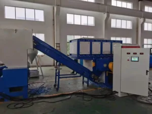 Multi Purpose Double Shaft Plastic Shredder PP PE ABS PET Film Lump Plastic Recycling Crusher