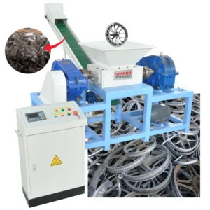 Multifunctional Double Shaft Shredder Efficient Scrap Tire Wood Crushing Recycling Machine