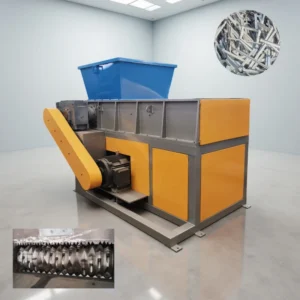 Multifunctional Single Shaft Roller Cutter Shredder for Plastic Head Lump Scrap and Bulk Waste Rubber Processing