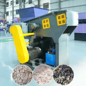 Municipal Solid Waste MSW Plastic Film Junk Fabric Textile Fiberglass Single Shaft Shredder