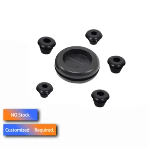 NBR Double-Sided Insulated Oil-Resistant Elliptical Rubber Gasket for Wire Cable Protection Ring Seal Usage