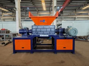 Nanjing Shengzhong Four Shaft Recycling Lump Foam Box Bottle Cardboard Car Tire Plastic Shredder