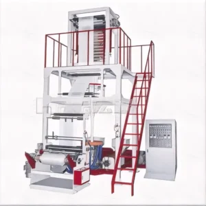 New Condition Automatic 2 Screws ABA 2 Layer Film Blowing Machine LDPE HDPE LLDPE Film Extruder Co extrusion