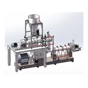 New High Productivity Safe and Easy to Operate Feed Pellet Machine Floating Twin Screw Extruder with Available Stock