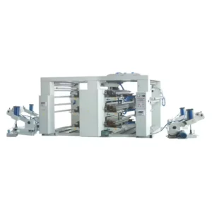 New Reliable 6 Color Automatic Flexographic Paper Printer Plastic Bags Labels Stack Structure Letterpress Plate Type 60m min