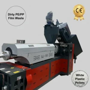 New Tech High Efficiency Single Screw Plastic Pelletizer Granulator Extruder Machine