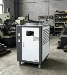 OEM 3HP Industrial Air Cooled Water Chiller 8.4KW 100L Tank Pump Motor for Injection Molding Electroplating Circulation Cooling
