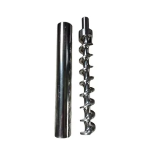 OEM Custom High Quality Stainless Steel Feeding Screw with Barrel CNC Machined Parts 304 316 Extruder Screw