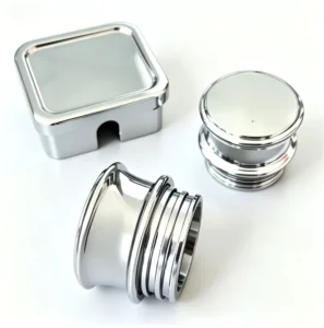 OEM ODM Custom Vacuum Chrome Plated Plastic Injection Molding Housing Custom Shape Glossy Plastic Decorative Shell
