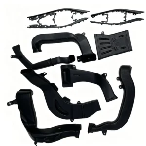 OEM PE PP PET PVC PA Blow and Injection Molding Plastic Parts with Custom Logo and Color for Car Ventilation Pipes