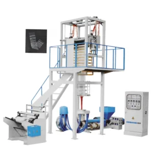 One Screw HDPE LDPE Film Blowing Machine for Shopping Bag Garbage Bag Supermarket Use Making Machine