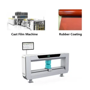 Online High Accuracy Automatic Thickness Gauge Electric Rail for Calender Control Data Analysis Real Time Monitoring