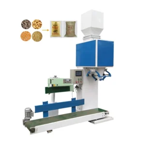 Open Woven Bag Granule Bag Packing Machine Quantitative Weighing 50kg Corn Feed Pellet Manure Fertilizer Packing Machine
