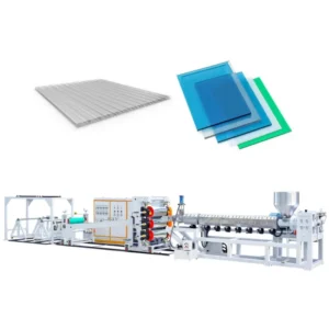 PC Polycarbonate Plastic Sheet Twin Screw Building Decorations Curtain Walls Pavilions Extrusion Making Machine