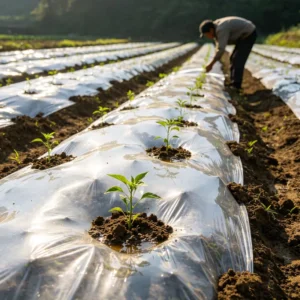 PE Blow Molding Black Plastic Mulch Film Greenhouse Agricultural Ground Cover Film