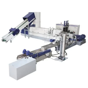 PE PP BOPP Stretch Film Recycling Plastic Pelletizing Machine Line with Engine Pump