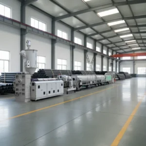 PE Pipe Production Line Single Screw Twin Extruder Drainage Gas Power Pipes Pump Motor Gearbox Bearing Engine PLC Long Service