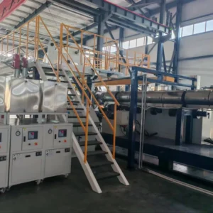PLC Control PE TPO EVA PVC TPU TPE Self adhesive Sheets Plates Extrusion Cast Production Line With Extruders Calender