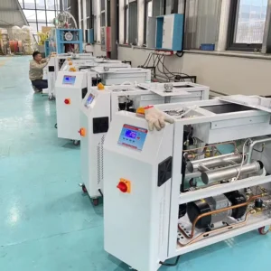 PLC Controlled Oil Heating Injection Blowing Extrusion Mold Oil Type Water Temperature Controller PID Control Pump