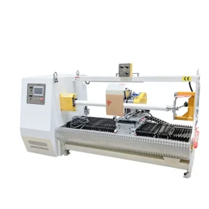 PLC Controlled PE Film Tape Roll Slitter Cutting Machine Jumbo Roll Paper Fabric Automatic Cutting Machine