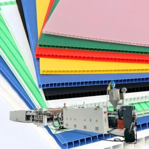 PP Hollow Sheet Profile Extrusion Machine Single Screw High Productivity Production Line for Coroplast Corrugated Sheets