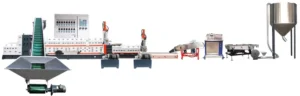 PP PE ABS HDPE LDPE Plastic Waste Material Recycling Line Granulator Line
