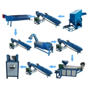PP PE ABS PS PC PA 500kg/h High Capacity Plastic Recycling Machine Pellet Granulator
