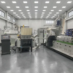 PP PE Film Bags Plastic Recycling Pelletizing Pelletizer Granulator Pellets Making Machine