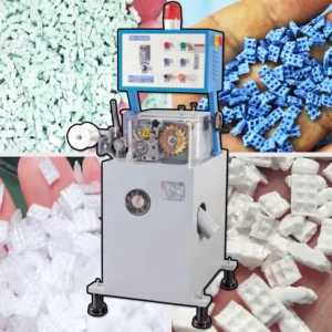 PP PET Waste Defective Reject Non woven Film Trim Edge Tape Yarn Roll Granulation Recycle Machine