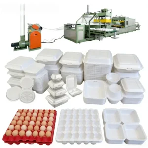 PS Styrofoam Foam Food Box Egg Tray Manufacturing Equipment Disposable Container Line