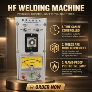 PVC Bag Sealing Machine Double Head High Frequency Welding Equipment 5000W 8000W 350x700mm Welding Area