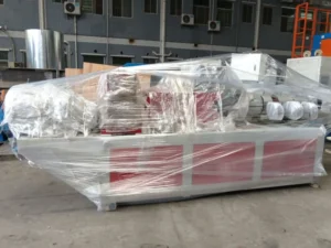 PVC Conical Twin Screw Extruder 65mm Double Screw Plastic Pelletizer Plastic Recycling Pelletizing Extrusion Line