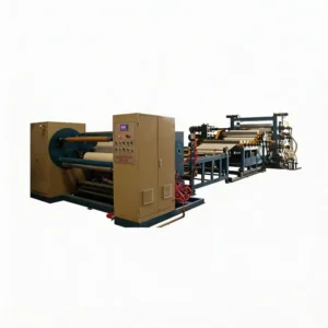 PVC Film Calender Plastic Film Machine Planetary Screw Design PLC Control Core Motor Gearbox Bearing
