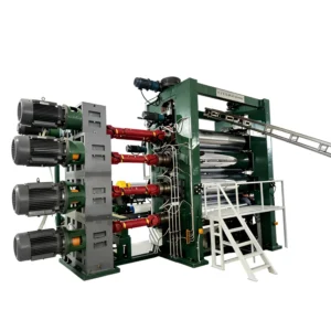 PVC Film or Sheet Calendering Machine or Calendering Line with Planetary Screw and Pump Custom Color PLC Control Automatic