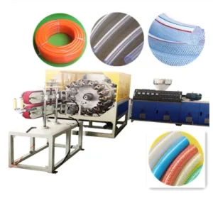 PVC Garden Soft Reinforced Braided Transparent Suction Hose Pipe Extruder Making Machine