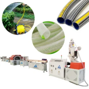 PVC Garden Soft Reinforced Hose Extrusion Production Line PVC Braided Transparent Suction Tube Pipe Extruder Making Machine