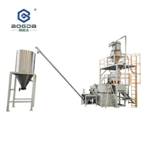 PVC High Speed Hot and Cold Mixer Plastic Powder Mixing Machine Heating Cooling Mixer Industrial Mixing Equipment Blender