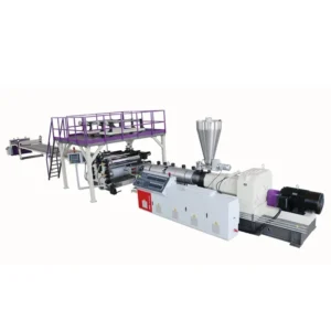 PVC Homogeneous LVT SPC WPC Floor Extrusion Line Machine 2 3mm Thickness 2000mm Width Used Condition for Film Pipe