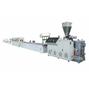 PVC PC ABS Profile Production Line PP PE PVC Profile Making Machine with PLC Gearbox Motor Automatic High Output