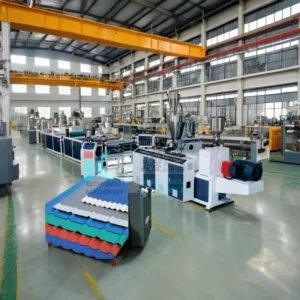 PVC PMMA Roofing Tile Extruder Machine ABS Plastic Manufacturing Plant Roof Making Machine Screw Motor Gearbox Engine
